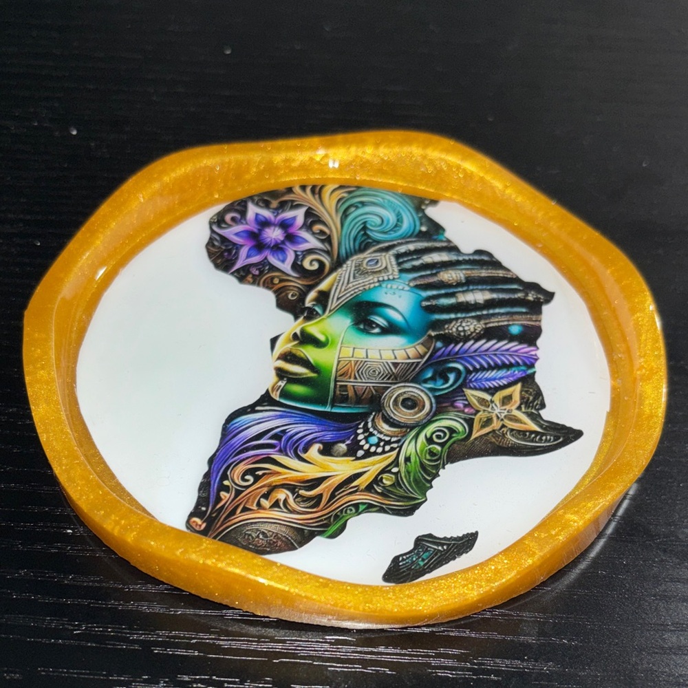 NORE’S NOVELTIES Set of 2 Ashtray-styled Handcrafted Coasters “ORIGINS”